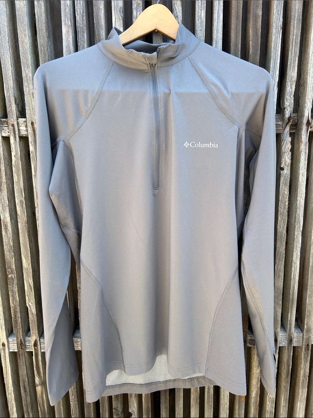 NWOT Columbia Men's Omni-Heat Midweight Baselayer 1/4 Zip Gray - M